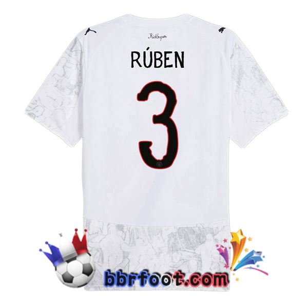 Maillot Foot Manchester City Club World Cup (Ruben Dias 3) Domicile Blanc 2025/2026