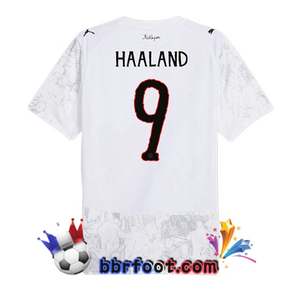 Maillot Foot Manchester City Club World Cup (Erling Haaland 9) Domicile Blanc 2025/2026