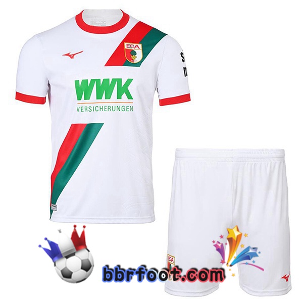 Maillot Foot FC Augsburg Enfant Domicile Blanc 2025/2026