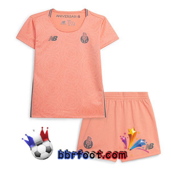 Maillot Foot FC Porto Enfant Exterieur Rose 2025/2026