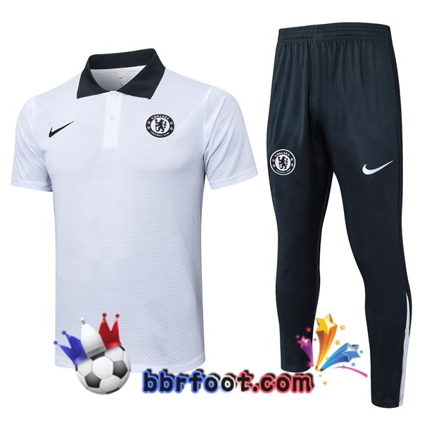 Polo Foot FC Chelsea + Pantalon Blanc 2025/2026