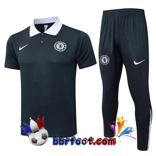 Polo Foot FC Chelsea + Pantalon Gris 2025/2026