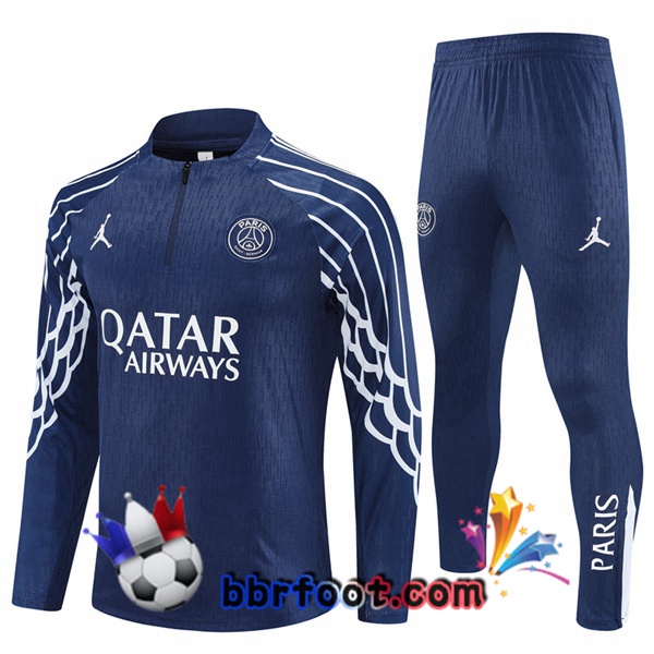 Survetement Foot Jordan Paris PSG Bleu Royal 2025/2026