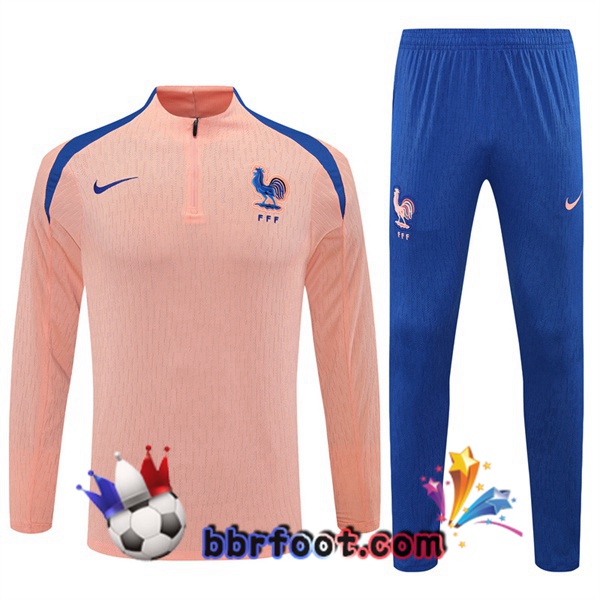 Survetement Foot France Rose 2025/2026