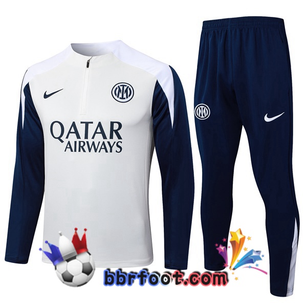 Survetement Foot Inter Milan Blanc 2025/2026