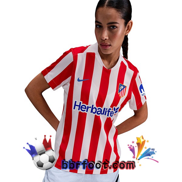 Maillot Foot Atletico Madrid Femme Domicile Rouge 2025/2026