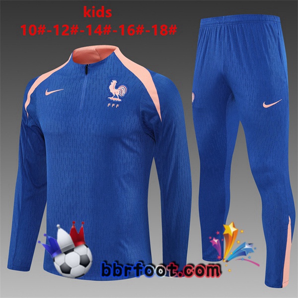 Survetement Foot France Enfant Bleu 2025/2026