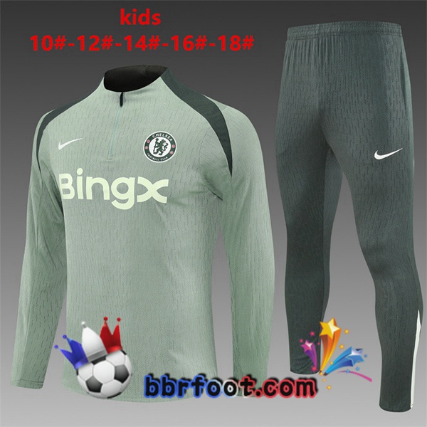 Survetement Foot FC Chelsea Enfant Vert 2025/2026