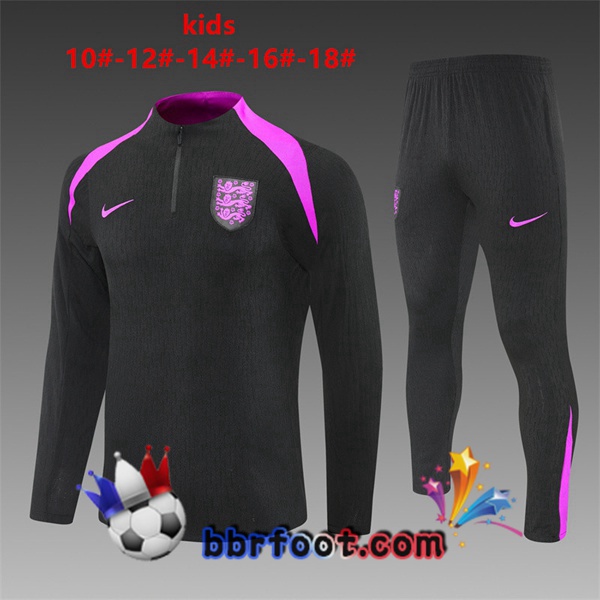 Survetement Foot Angleterre Enfant Noir 2025/2026