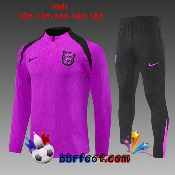 Survetement Foot Angleterre Enfant Pourpre 2025/2026