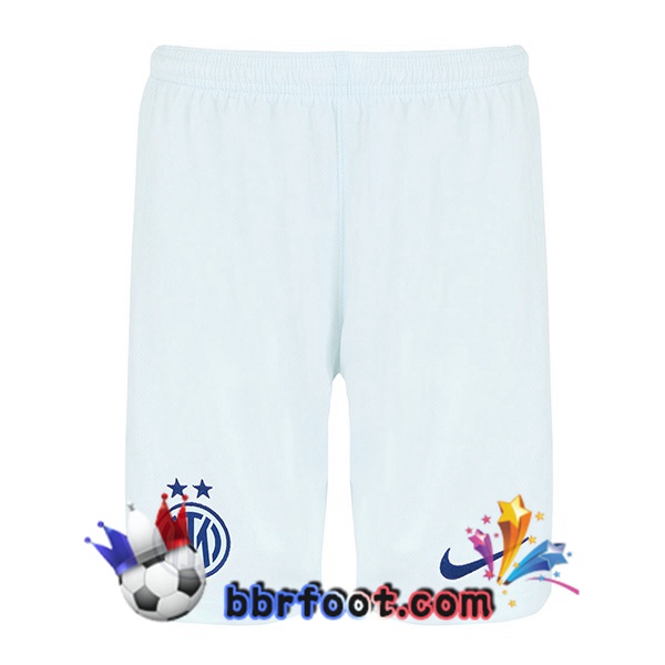 Short Foot Inter Milan Exterieur Blanc Bleu 2025/2026
