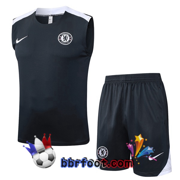 Gilet Foot FC Chelsea + Shorts Bleu Royal 2025/2026