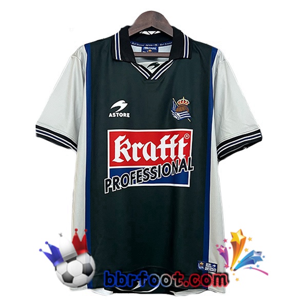 Maillot Foot Real Sociedad Retro Exterieur Bleu Royal 2000-2002