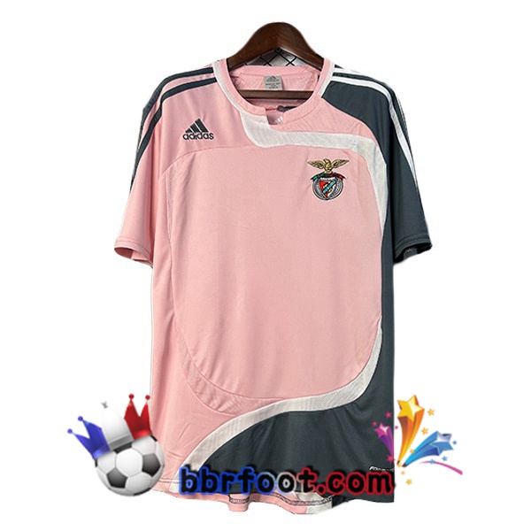 Maillot Foot S.L Benfica Retro Exterieur Rose 2007-2008