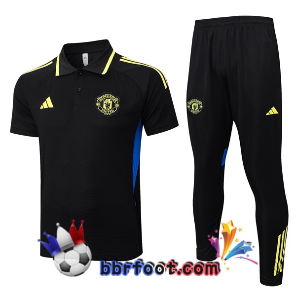 Polo Foot Manchester United + Pantalon Noir 2025/2026