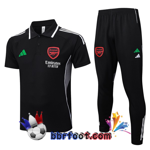 Polo Foot Arsenal + Pantalon Noir 2025/2026