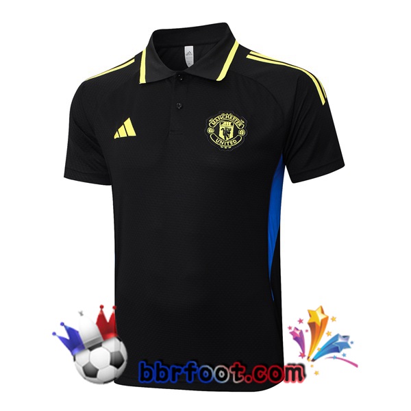 Polo Foot Manchester United Noir 2025/2026