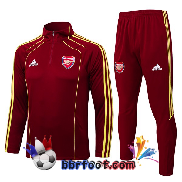 Survetement Foot Arsenal Rouge 2025/2026