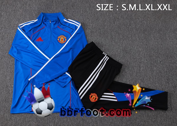Survetement Foot Manchester United Bleu 2025/2026