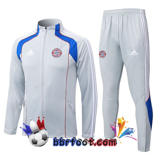 Survetement Foot - Veste Bayern Munich Gris 2025/2026