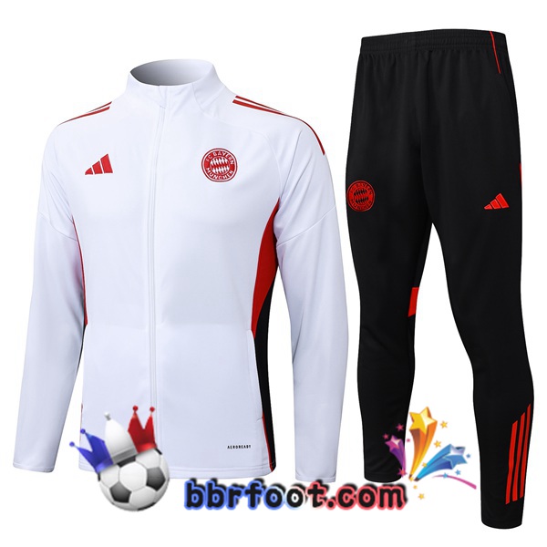 Survetement Foot - Veste Bayern Munich Blanc 2025/2026