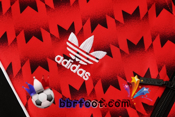 Survetement Foot - Veste Manchester United Rouge Noir 2025/2026