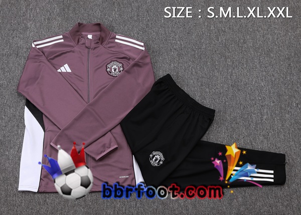 Survetement Foot - Veste Manchester United Pourpre 2025/2026