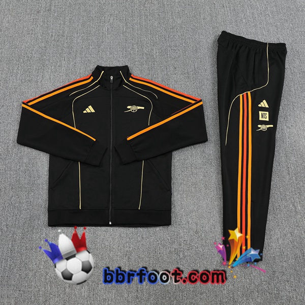 Survetement Foot - Veste Arsenal Noir 2025/2026