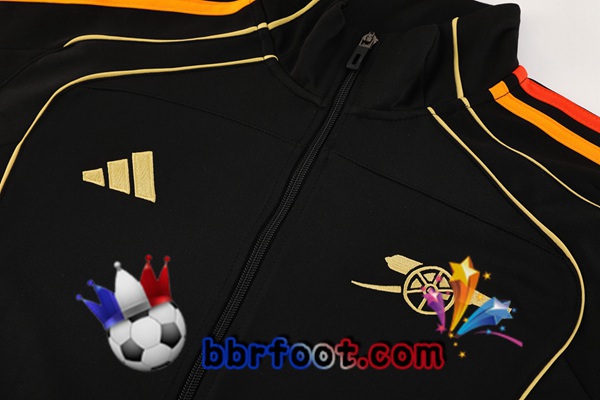 Survetement Foot - Veste Arsenal Noir 2025/2026
