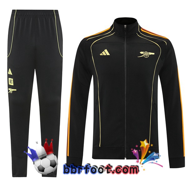 Survetement Foot - Veste Arsenal Noir 2025/2026