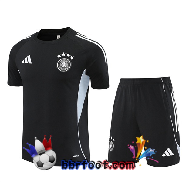 Ensemble Training T-Shirts Allemagne + Shorts Noir 2025/2026