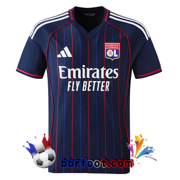 Maillot Foot Lyon OL Exterieur Bleu Royal 2025/2026