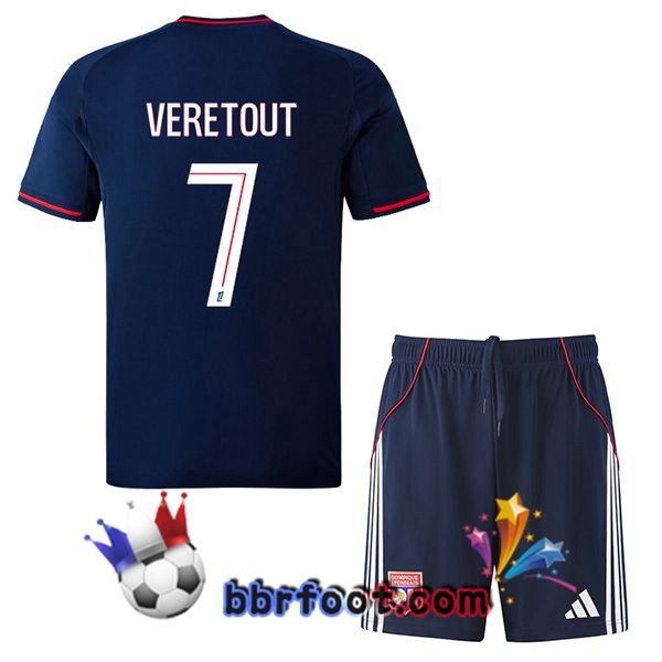 Maillot Foot Lyon OL (TOLISSO 8) Enfant Exterieur Bleu Royal 2025/2026