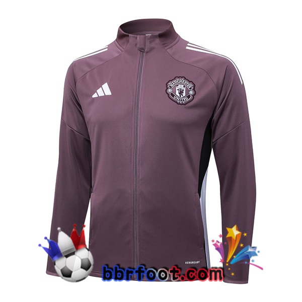 Veste Foot Manchester United Pourpre 2025/2026