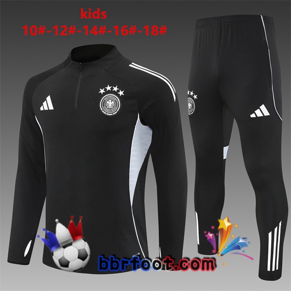 Survetement Foot Allemagne Enfant Noir 2025/2026