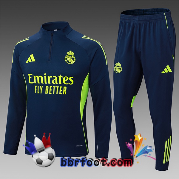Survetement Foot - Veste Real Madrid Enfant Bleu Royal 2025/2026