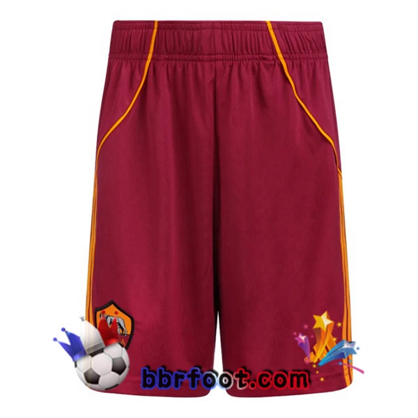 Short Foot AS Roma Domicile Rouge 2025/2026