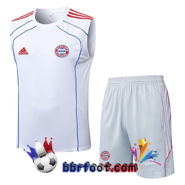 Gilet Foot Bayern Munich + Shorts Blanc 2025/2026