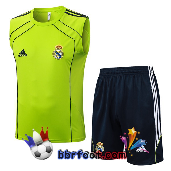 Gilet Foot Real Madrid + Shorts Vert 2025/2026
