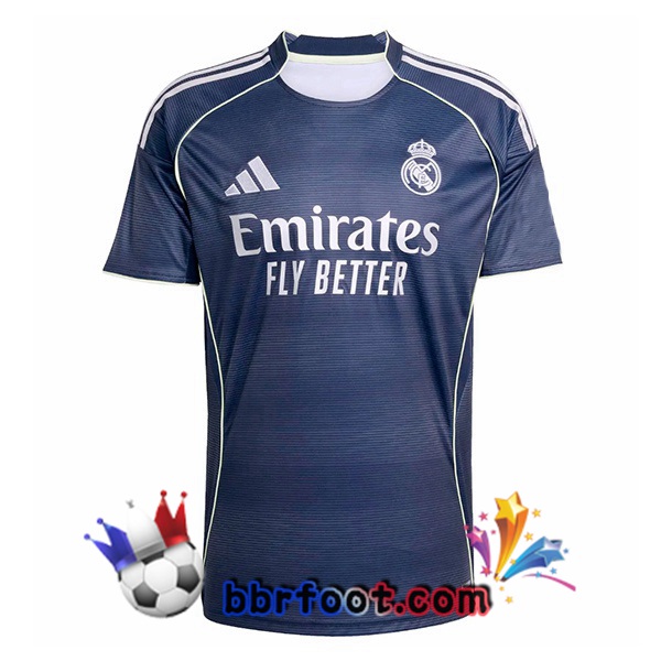 Maillot Foot Real Madrid Exterieur Bleu Royal 2025/2026