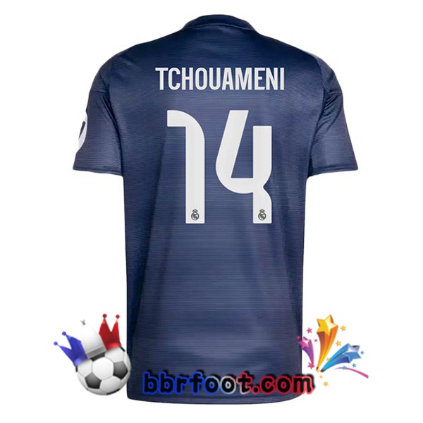 Maillot Foot Real Madrid (Tchouameni 14) Exterieur Bleu Royal 2025/2026