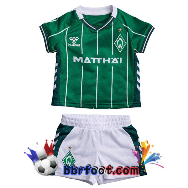 Maillot Foot SV Werder Bremen Enfant Domicile Vert 2025/2026