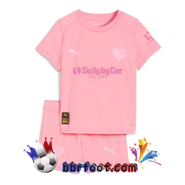 Maillot Foot Palerme FC Enfant Domicile Rose 2025/2026