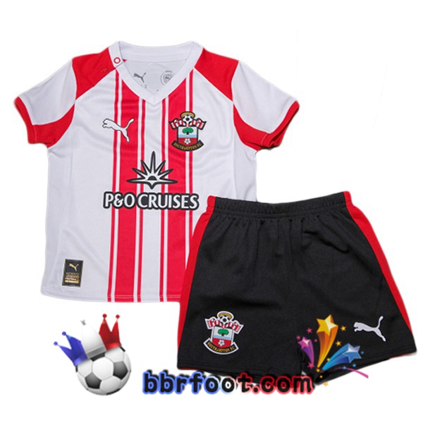 Maillot Foot Southampton FC Enfant Domicile Rouge 2025/2026