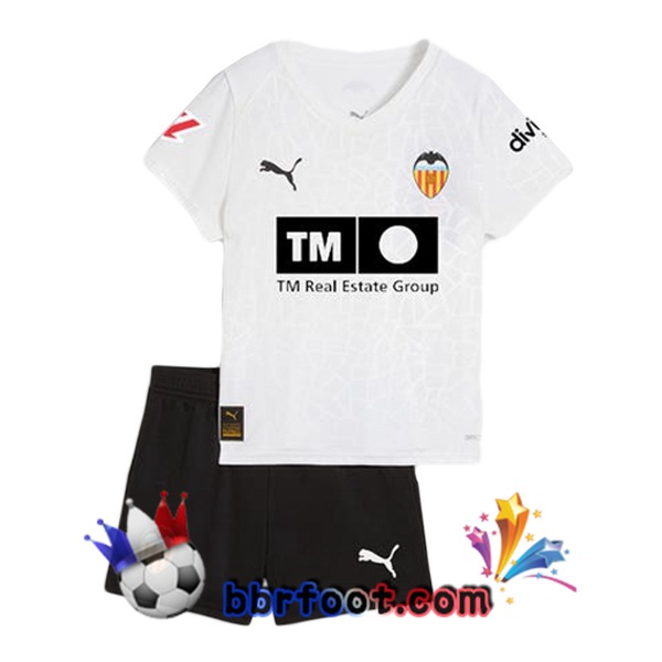 Maillot Foot Valencia CF Enfant Domicile Blanc 2025/2026