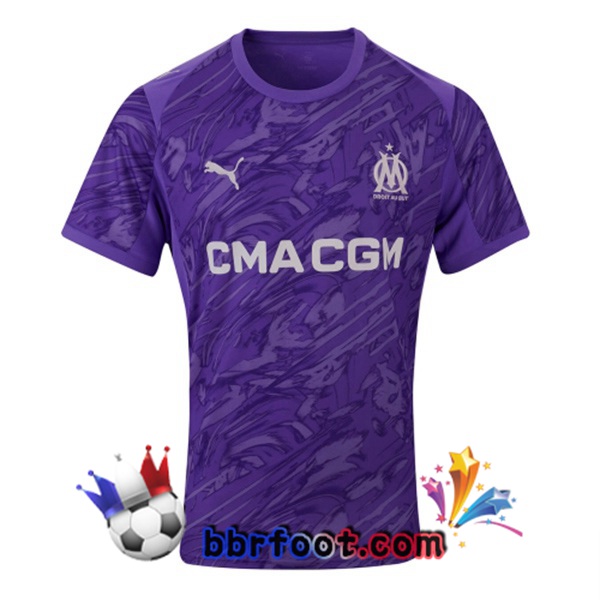 Maillot Foot Marseille OM Gardien de but Pourpre 2025/2026