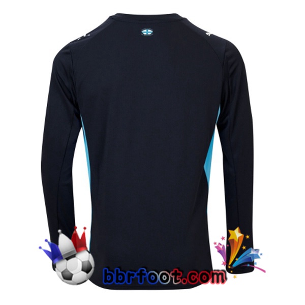 Maillot Foot Marseille OM Exterieur Manche longue Bleu Royal 2025/2026