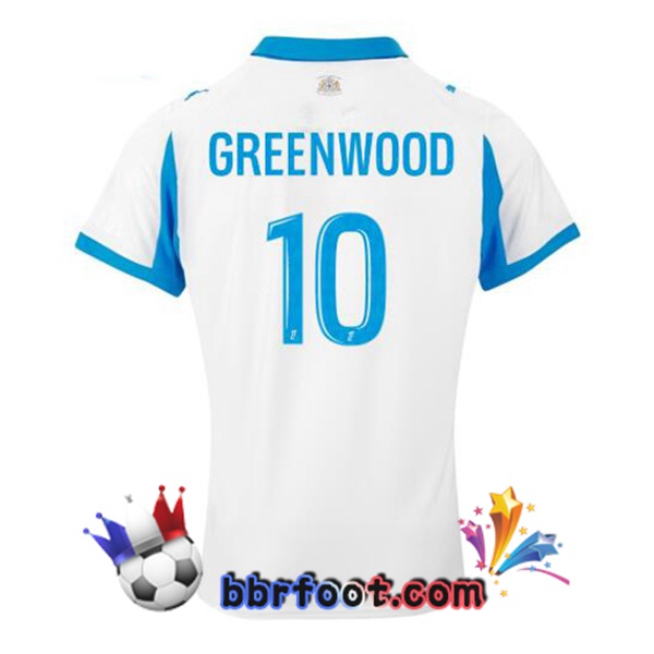 Maillot Foot Marseille OM (GREENWOOD 10) Domicile Blanc 2025/2026