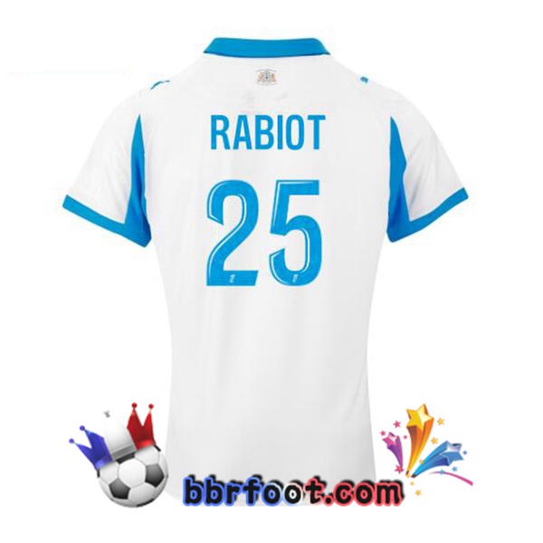 Maillot Foot Marseille OM (RABIOT 25) Domicile Blanc 2025/2026