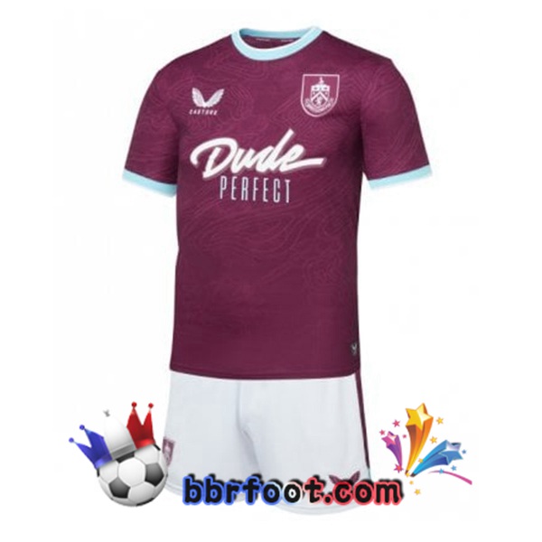 Maillot Foot Burnley Enfant Domicile Pourpre 2025/2026